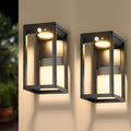2‑Pack Motion Sensor Waterproof Solar Outdoor Wall Sconces