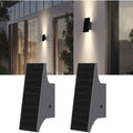 2‑Pack Up‑Down Solar Outdoor Wall Sconces